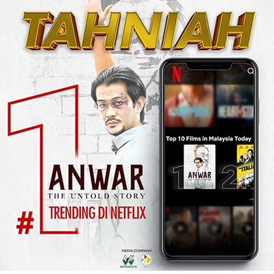 Farid Kamil Berkongsi Gambar Filem Anwar The Untold Story Trending Di Netflix