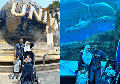 Eyra Hazali Berkongsi Gambar Bercuti Bersama Keluarga Di Singapore